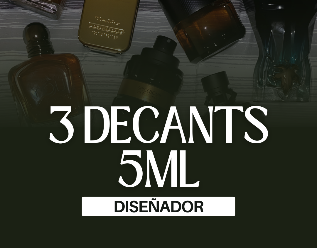 Pack Diseñador de 3 decants x 5 ml